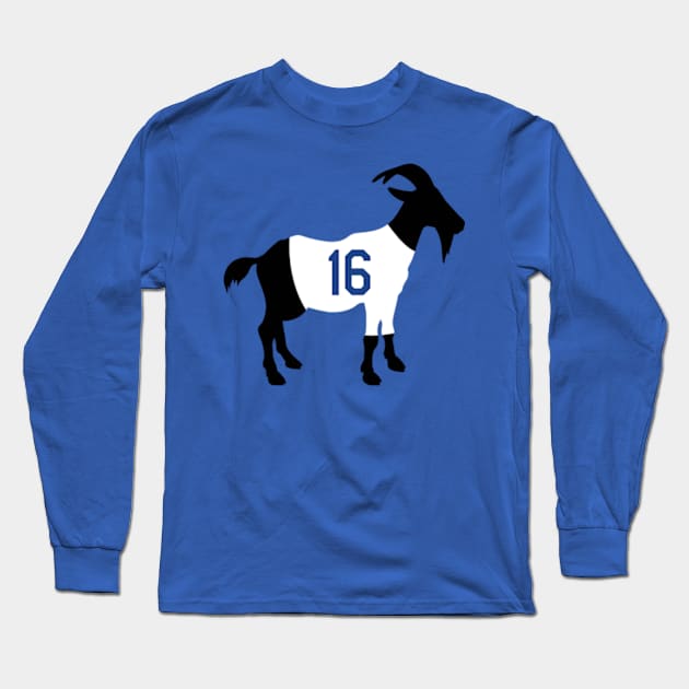 Will Smith Los Angeles Dodgers GOAT Long Sleeve T-Shirt by cwijeta